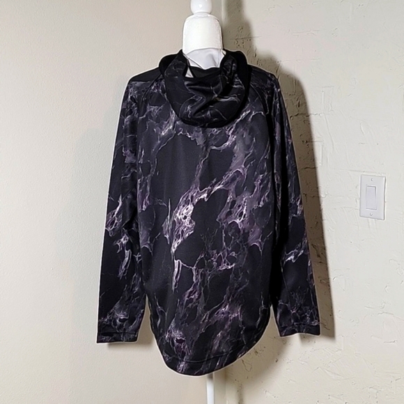 Nike Spotlight Marbled Full Zip Hoodie Jacket Dri-Fit Kangaroo Pockets Black L - Picture 5 of 16